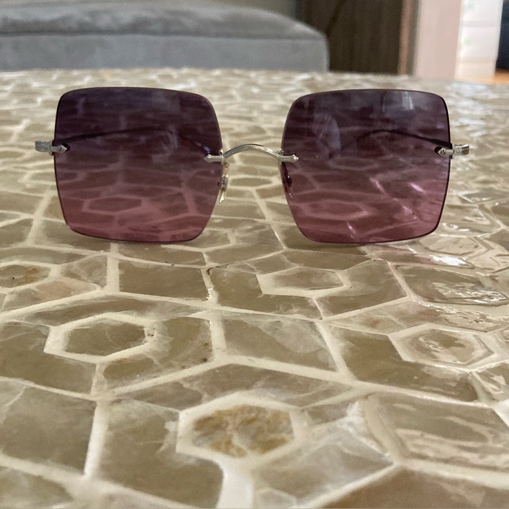 Oliver Peoples UV-Protected Square Rimless Sunglasses (0OV1268S) - Picture 2 of 11